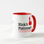Nick's Fishmarket, Chicago en Rosement, Illinois Mok (Voorkant rechts)