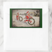 Nicks met Holly Wreaths Rechthoekige Sticker (Tas)