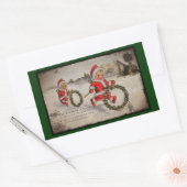 Nicks met Holly Wreaths Rechthoekige Sticker (Envelop)