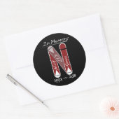 NickStickerBlackLarge Ronde Sticker (Envelop)