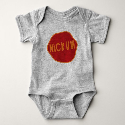 Nickum Dorisch Dialect Schots Schots Bodysuit (Voorkant)
