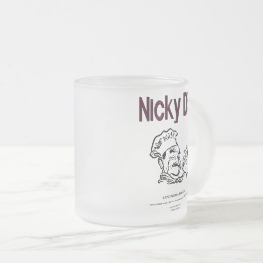 Nicky D's Coffee cup Matglas Koffiemok (Voorkant rechts)