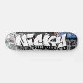 Nicky Graffiti aangepast skateboard op maat (Horizontaal)