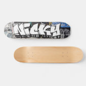 Nicky Graffiti aangepast skateboard op maat (Horizontaal)