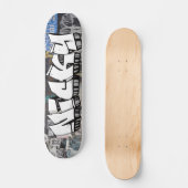Nicky Graffiti aangepast skateboard op maat (Voorkant)