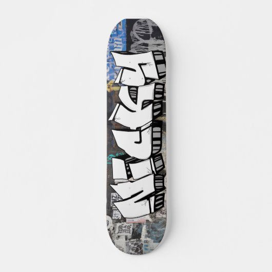 Nicky Graffiti aangepast skateboard op maat (Voorkant)