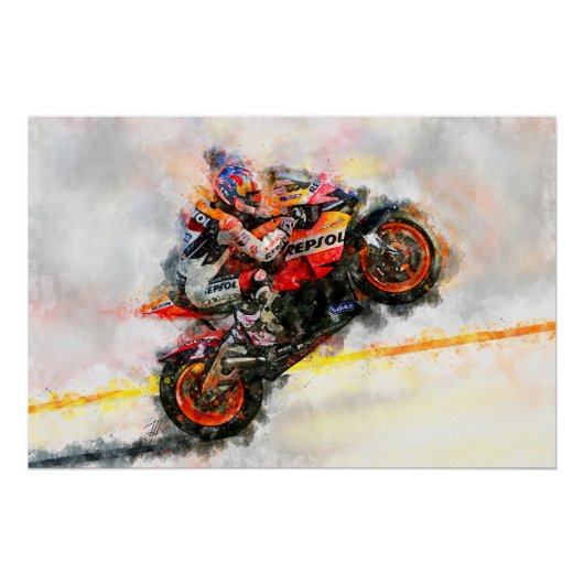 Nicky Hayden Perfect Poster (Voorkant)