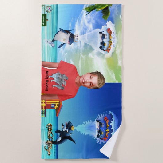 Nicky Holiday WHALE MAIL Strandlaken (Voorkant)