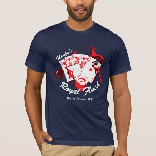 Nicky's Royal Flush Dark T-Shirt (Voorkant)