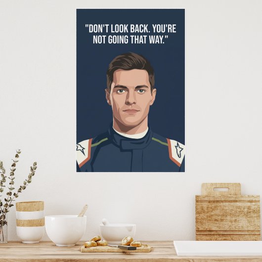 Nico Hülkenberg Racing Vector – Don’t Look Back Poster (Keuken)