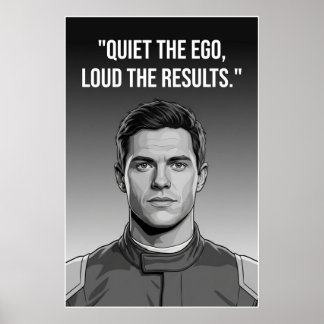 Nico Hülkenberg Racing Vector – Het ego tot zwijge Poster