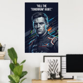 Nico Hülkenberg Racing Vector – Kill the Morgen Poster (Thuiskantoor)