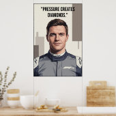 Nico Hülkenberg Racing Vector - Motiverend Poster (Keuken)