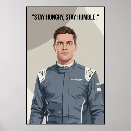 Nico Hülkenberg Racing Vector – Poster (Voorkant)