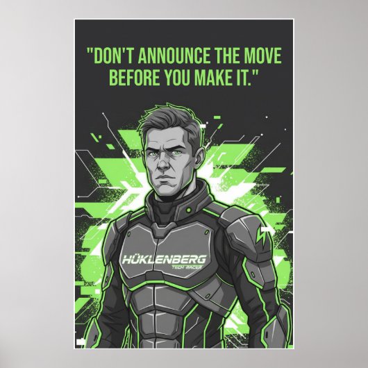 Nico Hülkenberg Racing Vector – Poster (Voorkant)