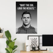 Nico Hülkenberg Racing Vector – Quiet the Ego Poster (Thuiskantoor)