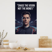 Nico Hülkenberg Racing Vector – Volg de Visie Poster (Keuken)