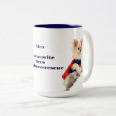 Nico, mijn favoriete held koffiekopje tweekleurige koffiemok (Voorkant rechts)