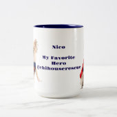 Nico, mijn favoriete held koffiekopje tweekleurige koffiemok (Center)