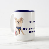 Nico, mijn favoriete held koffiekopje tweekleurige koffiemok (Voorkant links)