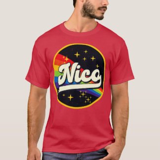 Nico Rainbow in ruimte  stijl T-shirt