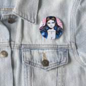 Nico Robin ~ Duivelkind Ronde Button 5,7 Cm (In situ)