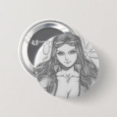 Nico Robin ~ Duivelkind Ronde Button 5,7 Cm (Voorkant /achterkant)