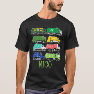 Nico Trash Truck voor kinderen Collector Ecologist T-shirt