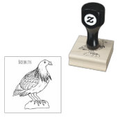 Nicobar duif vogel cartoon illustratie rubberstempel (Gestempeld)