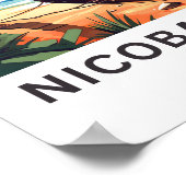 Nicobar Island India Reisprint Poster (Hoek)