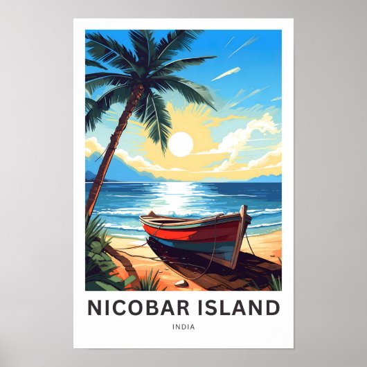 Nicobar Island India Reisprint Poster (Voorkant)