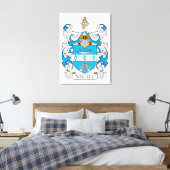 Nicol Family Crest Canvas Afdruk (Insitu (Slaapkamer))
