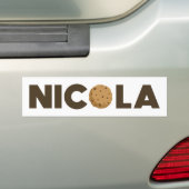 Nicola koekie bumper sticker (Op auto)