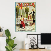 Nicola Prince of Magic ~  Magicien Act Poster (Thuiskantoor)