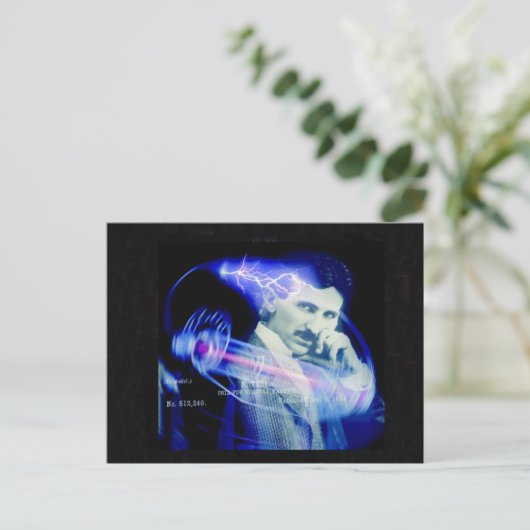 Nicola Tesla Briefkaart (Staand voorkant)