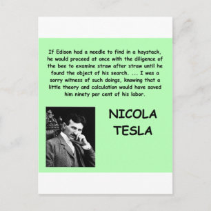 Nicola Tesla Briefkaart