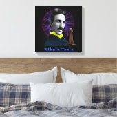 Nicola Tesla Canvas Afdruk (Insitu (Slaapkamer))