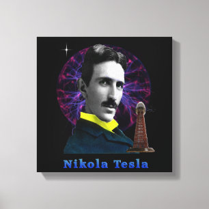 Nicola Tesla Canvas Afdruk