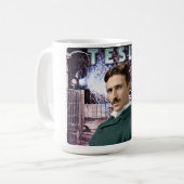 Nicola Tesla Coffee Mok (Voorkant links)