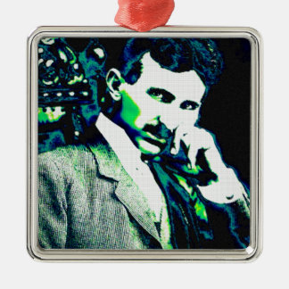 Nicola Tesla Nieuwe Kunst Metalen Ornament