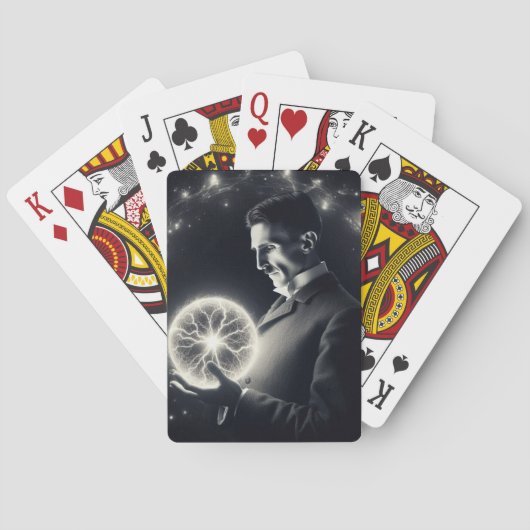 Nicola Tesla  Pokerkaarten (Achterkant)