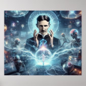 Nicola Tesla  Poster (Voorkant)