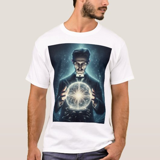 Nicola Tesla  T-shirt (Voorkant)