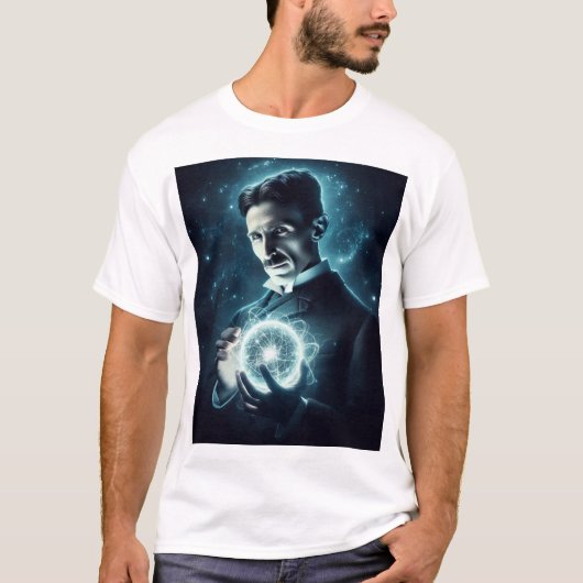 Nicola Tesla  T-shirt (Voorkant)