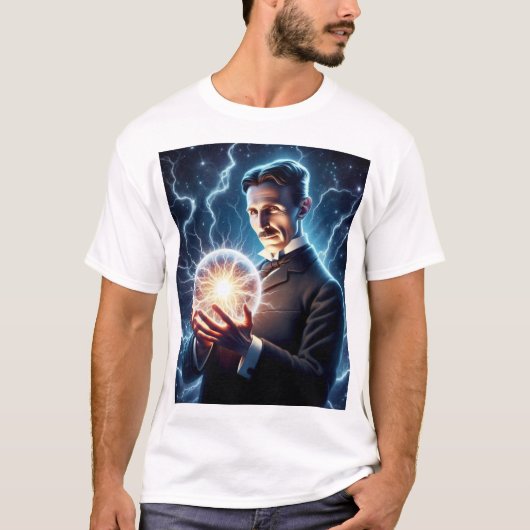 Nicola Tesla T-shirt (Voorkant)