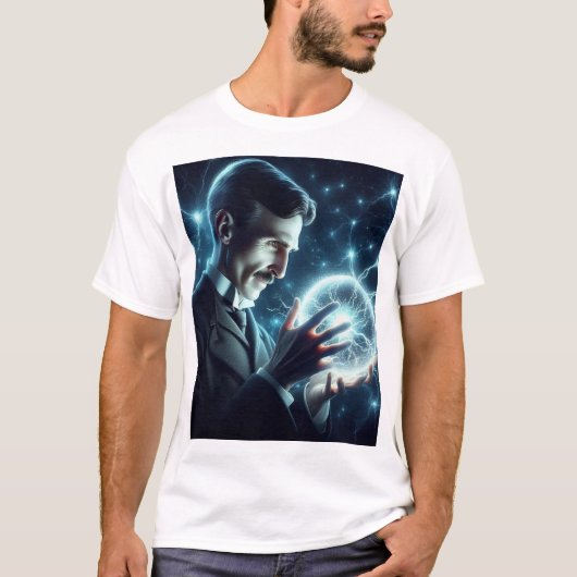 Nicola Tesla  T-shirt (Voorkant)