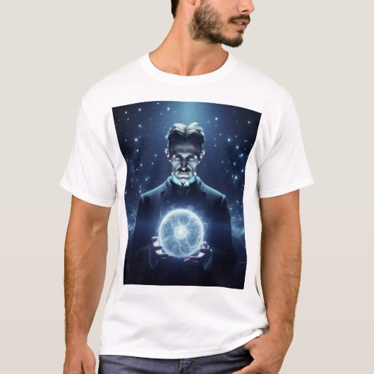 Nicola Tesla  T-shirt (Voorkant)