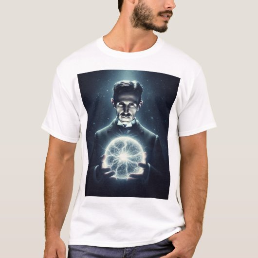 Nicola Tesla  T-shirt (Voorkant)
