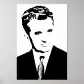 nicolae ceausescu roemeense communistische dictato poster (Voorkant)