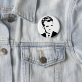 nicolae ceausescu roemeense communistische dictato ronde button 5,7 cm (In situ)